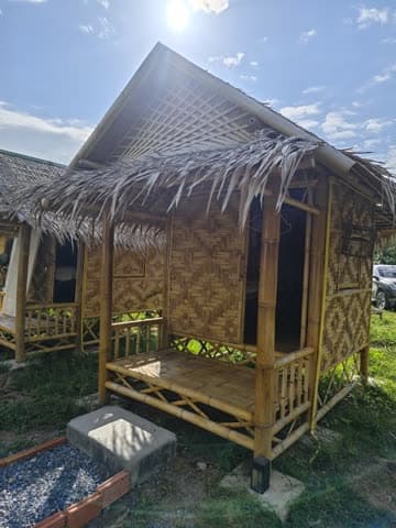 Bamboo Hut inside